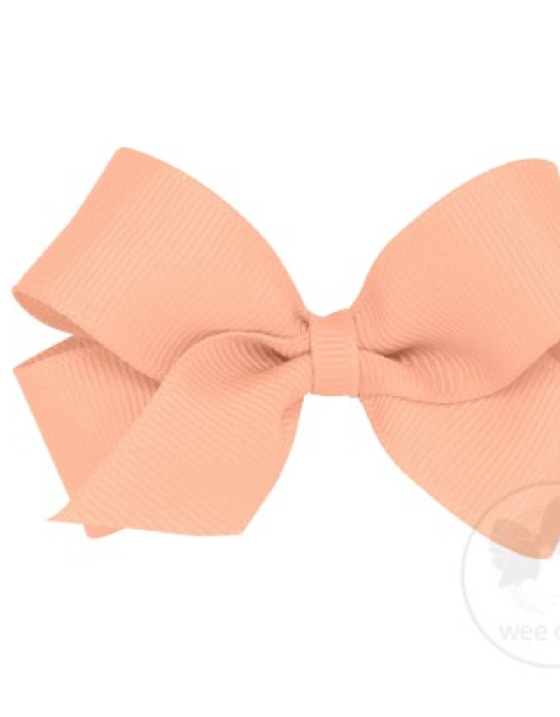 Wee Ones Mini Grosgrain Bow Coral