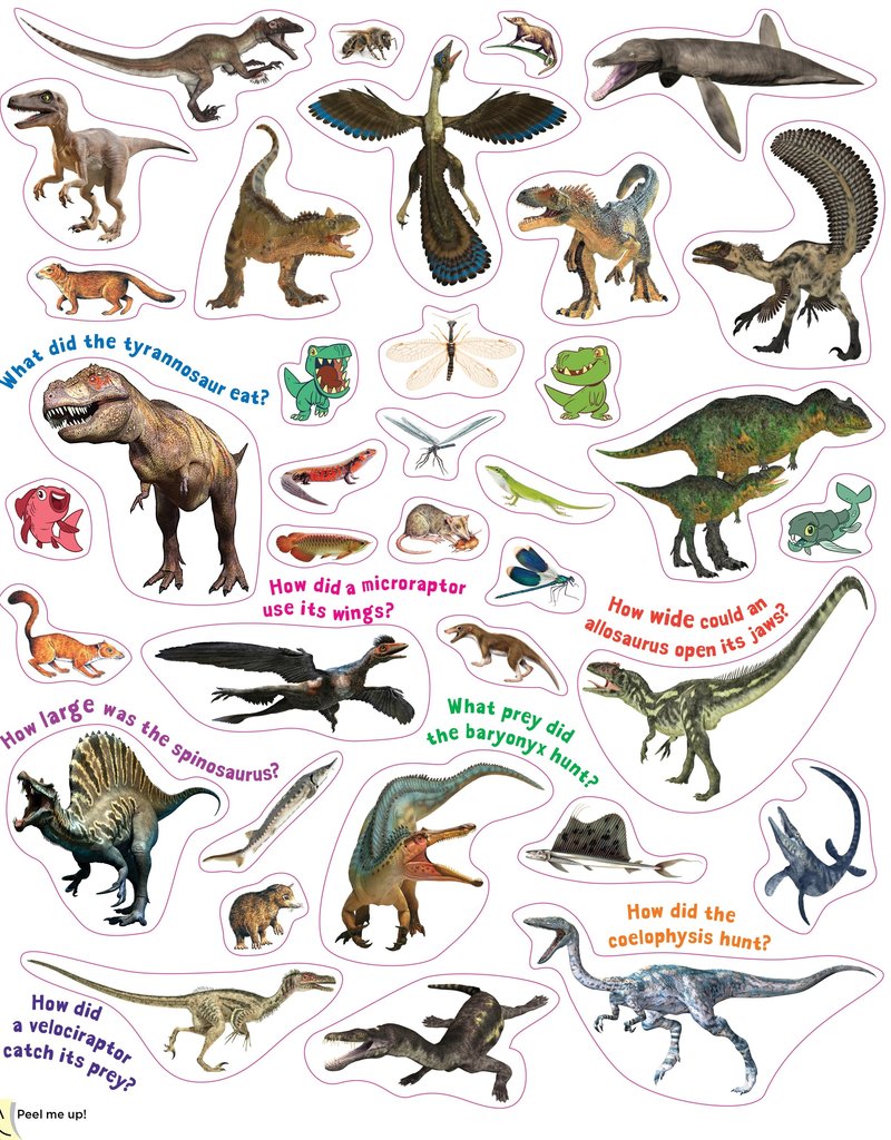 Workman Publishing Peel + Discover: Dinosaurs