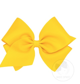 Wee Ones Mini King Grosgrain Bow Yellow
