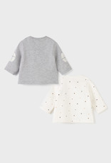 Mayoral L/S Be A Star Gray T Shirt 2pc Set