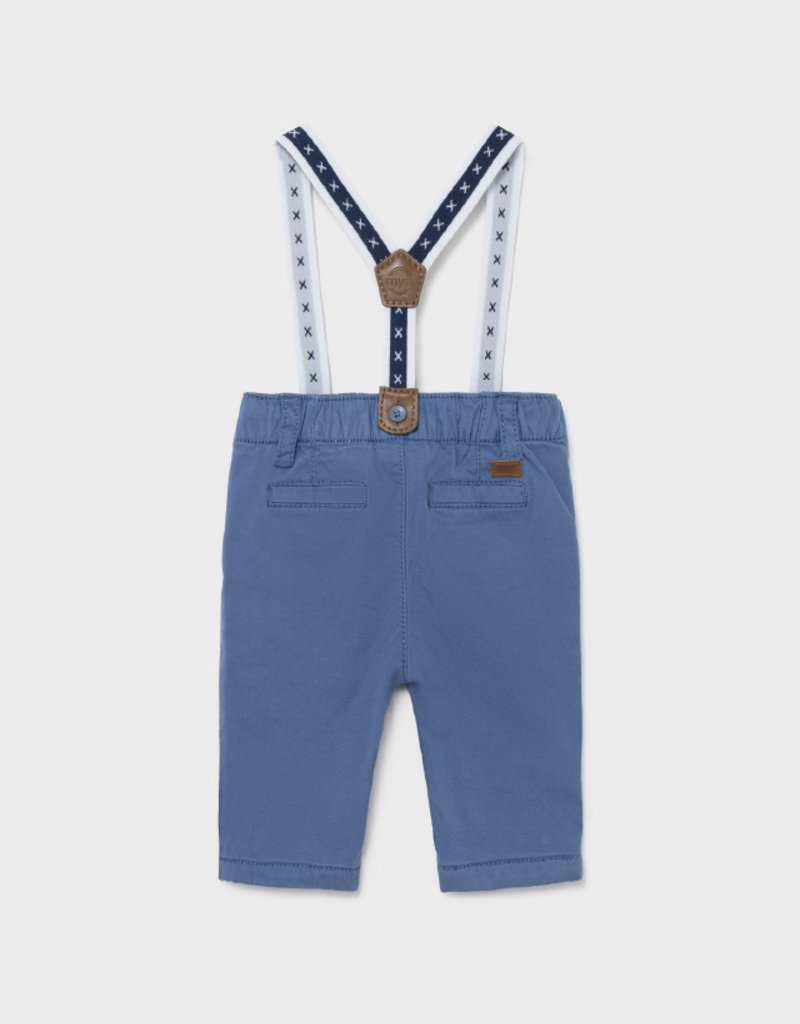 Mayoral Pants w/Suspenders Smokey Blue