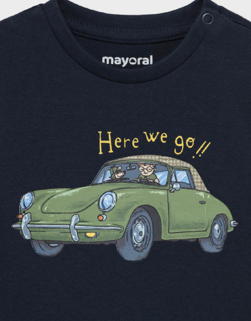 Mayoral L/S Blue Cars Shirt
