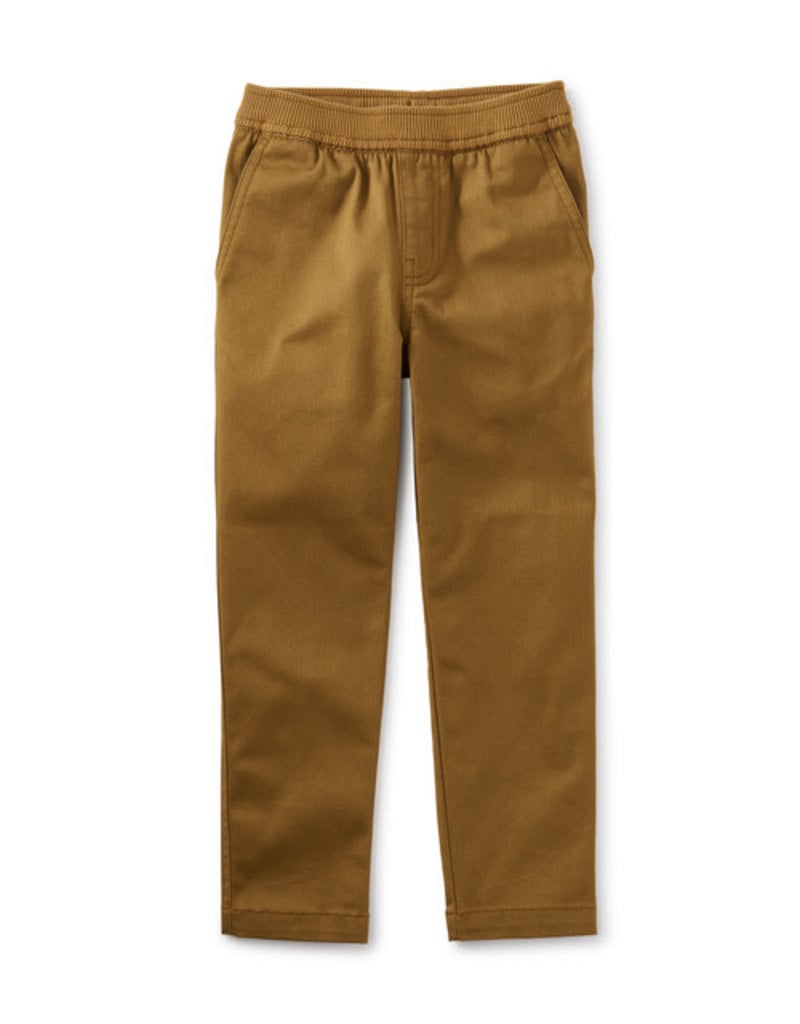 Tea Collection Timeless Stretch Twill Pants Raw Umber