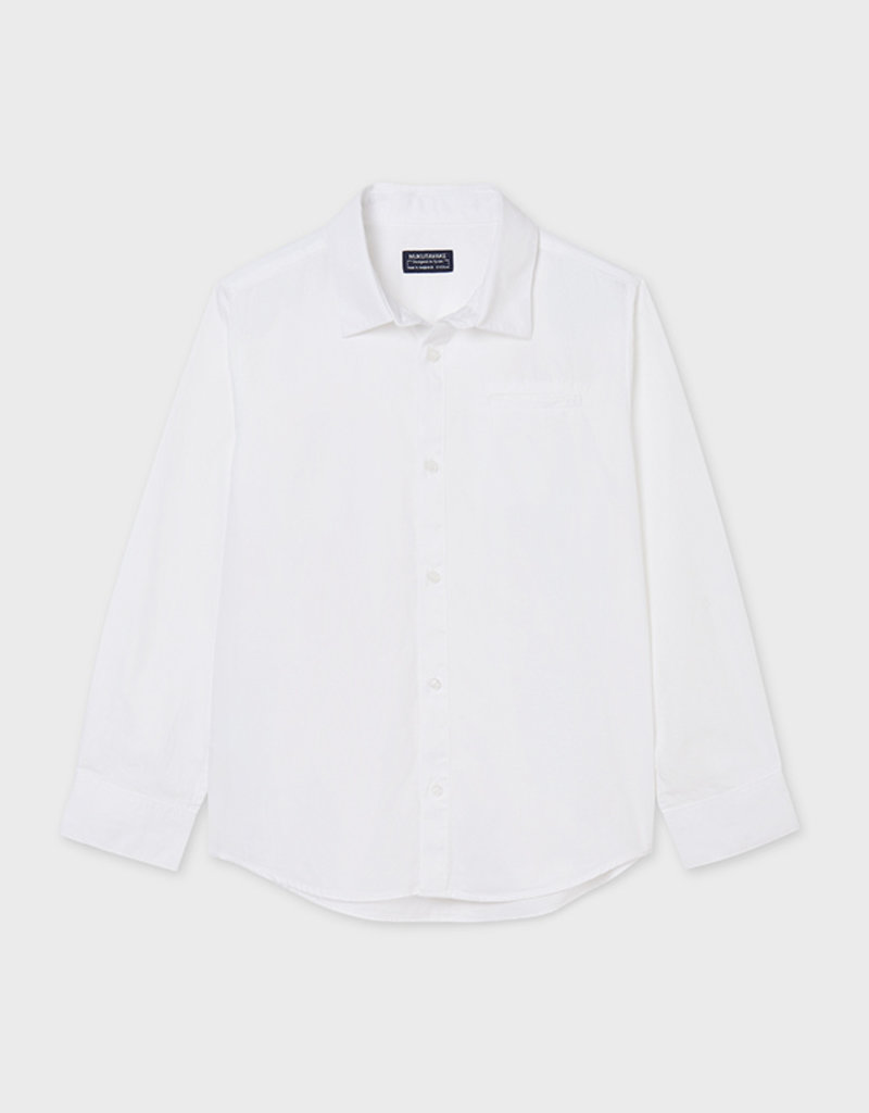 Mayoral White L/S Basic Shirt
