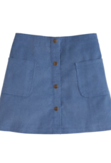 little english Emily Pocket Corduroy Skirt Stormy Blue