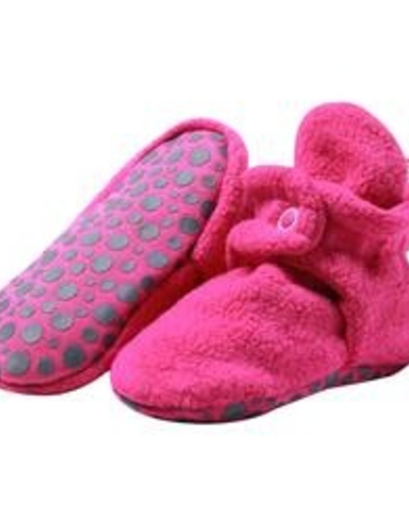 Fleece Gripper Bootie Fuchsia