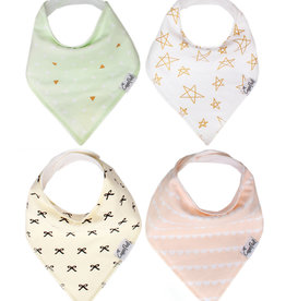 Copper Pearl Baby Bandana Bib Set 4 Paris