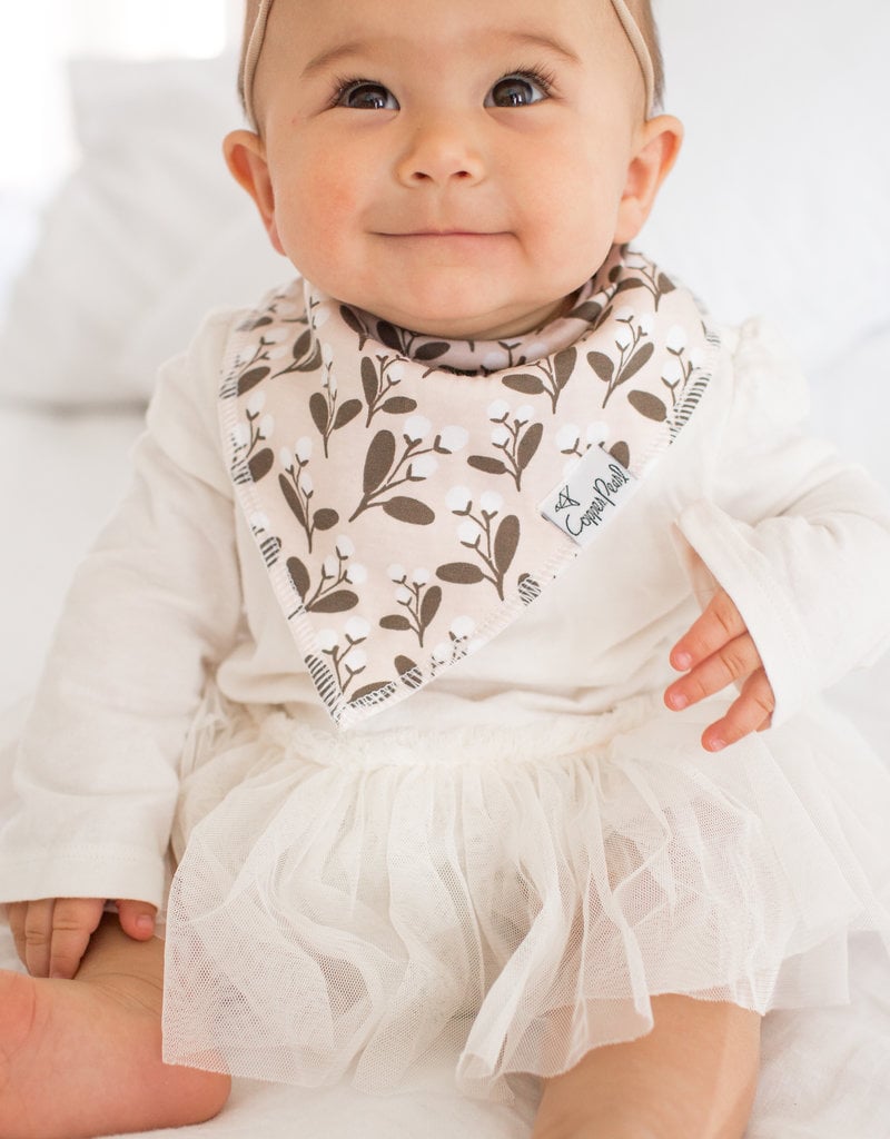 Copper Pearl Baby Bandana Bib Set 4 Olive