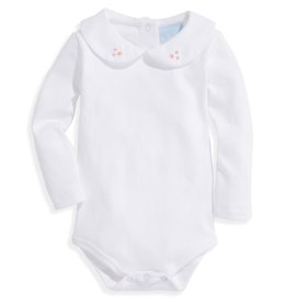 bella bliss Embroidered Peter Pan Onesie Pink Stars