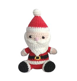 Zubels Crochet Dimple Rattle Santa