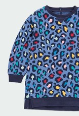 Boboli Fleece Multicolored Leopard Print Dress