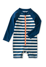 Tea Collection L/S Rash Guard Baby Swimsuit Blue Stripe