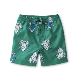 Tea Collection Mid Length Swim Trunks Friendly Frogs