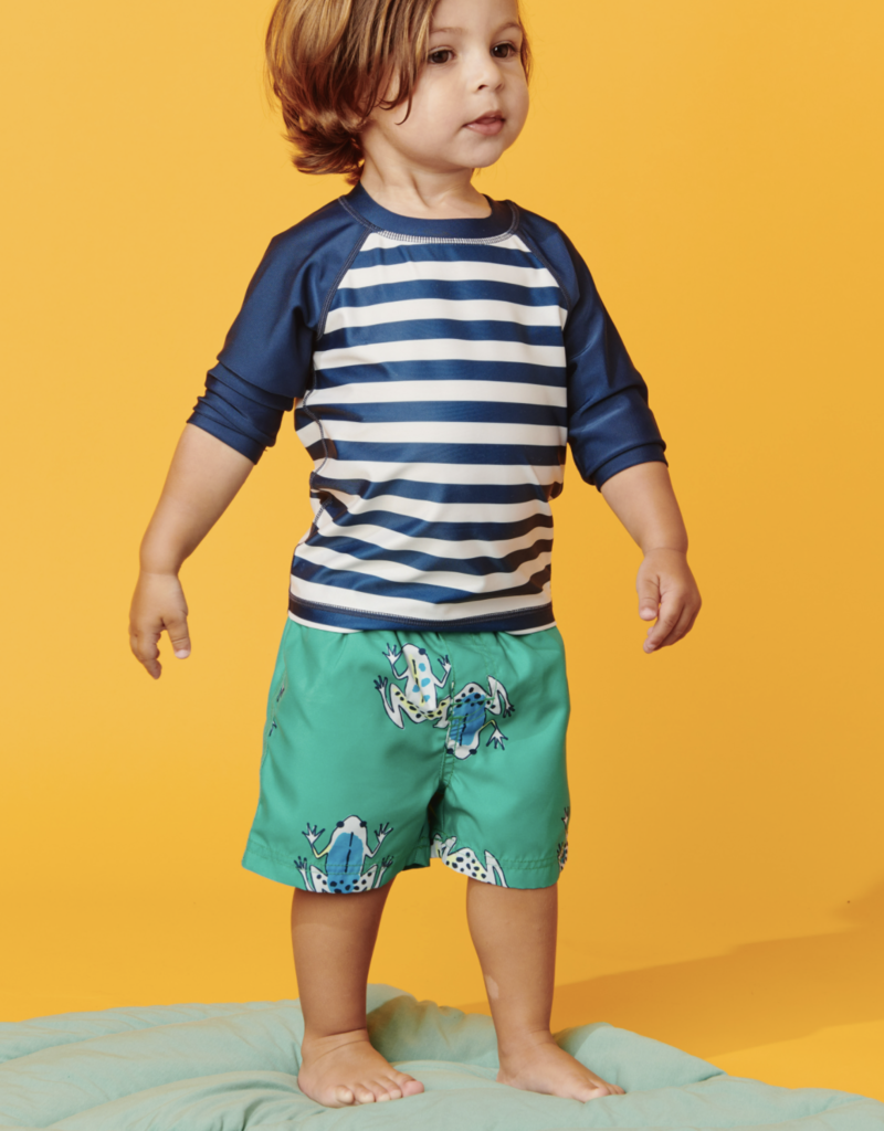 Tea Collection Baby Swim Trunks Friendly Frogs