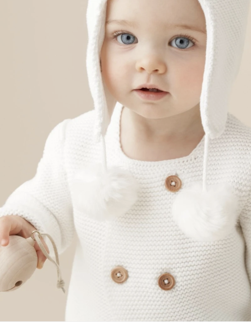 Elegant White Cardigan - Tip Toes