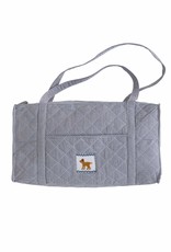 little english Navy Gingham Duffle Dog