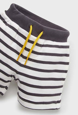 Mayoral Dark Gray Striped Knit Shorts