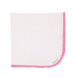 Baby Buggy Blanket Hamptons Hot Pink Micro Dot