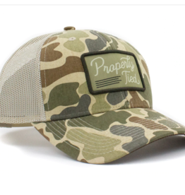 Properly Tied Youth Trucker Hat Vintage Camo