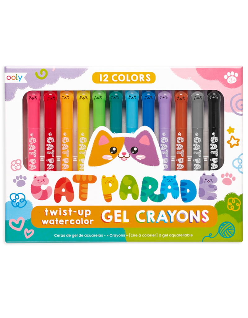 OOLY Cat Parade Gel Crayons Set of 12