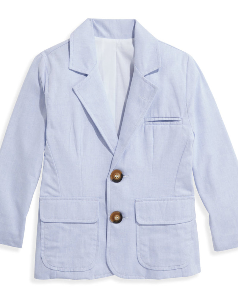 bella bliss Blue Chambray Blazer