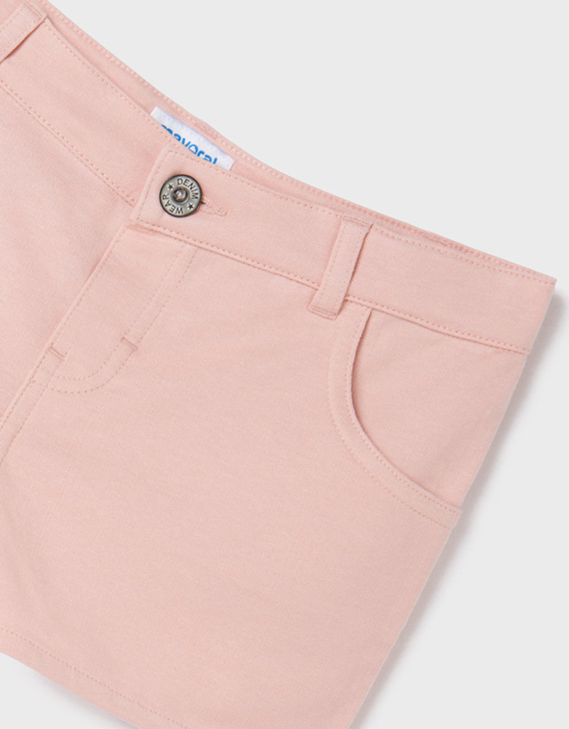 Mayoral Blush Fleece Shorts