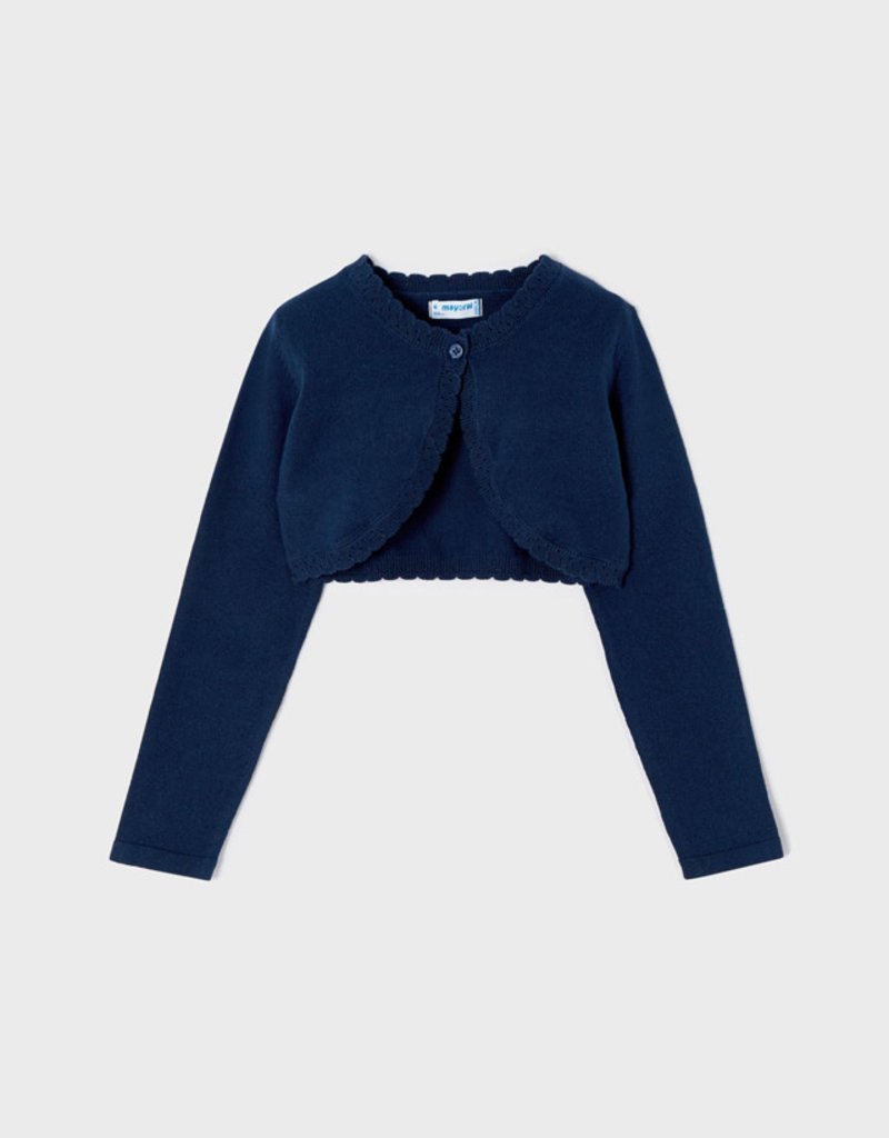 Mayoral Bolero Style  Navy Cardigan