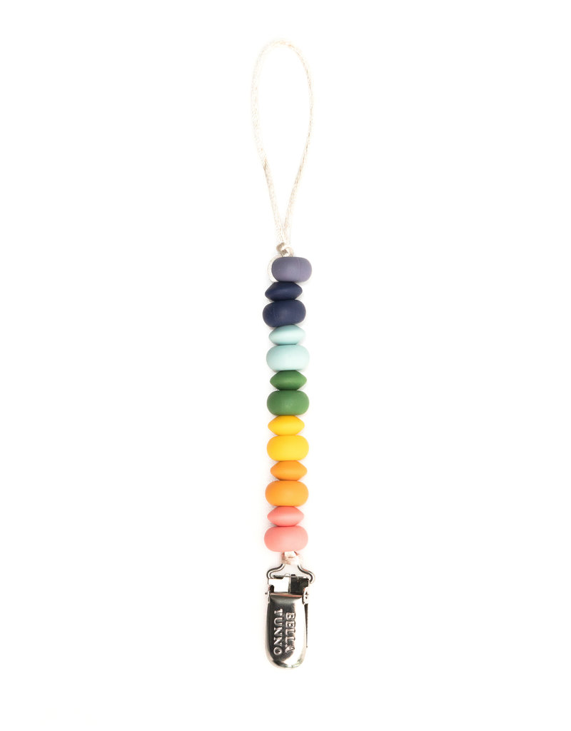 Bella Tunno Pacifier Clip Rainbow Multi