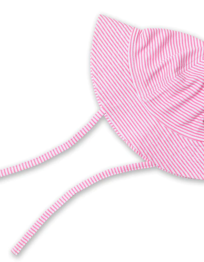 Zutano Candy Stripe Sun Hat Hot Pink
