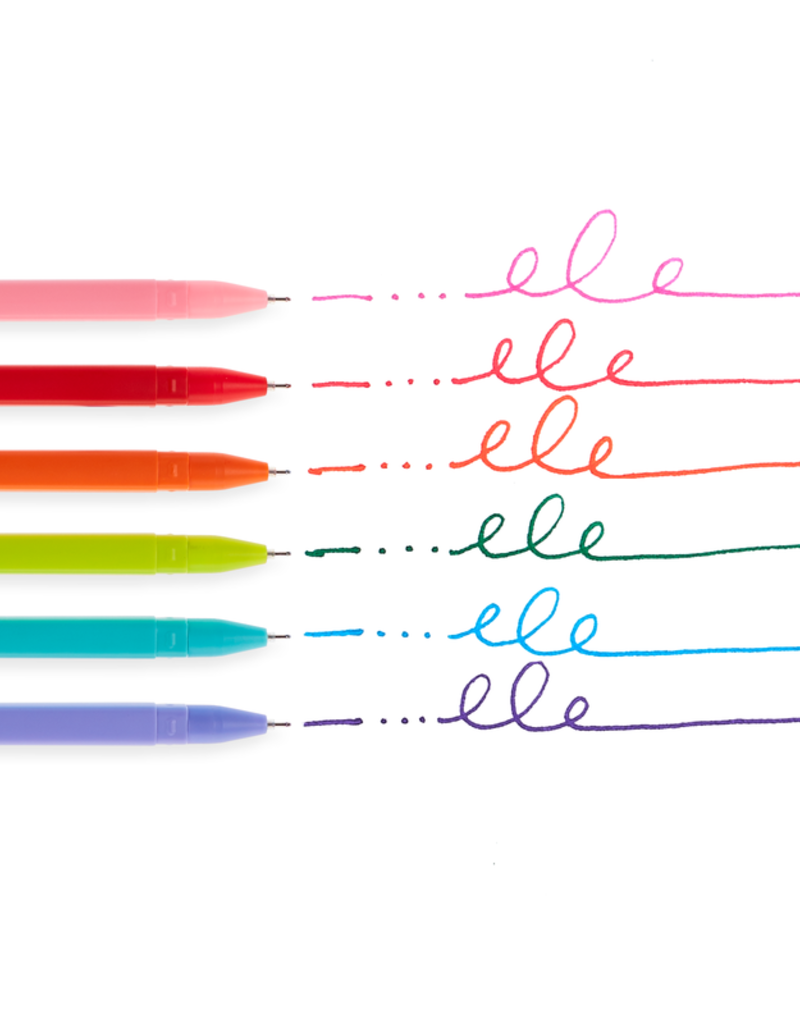 OOLY Fine Line Colored Gel Pen Set of 6