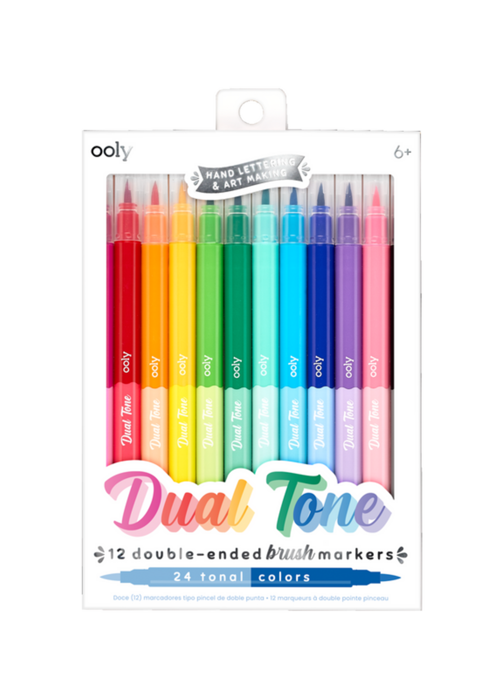 OOLY Dual Tone Double Ended Brush Marker Set of 12/24