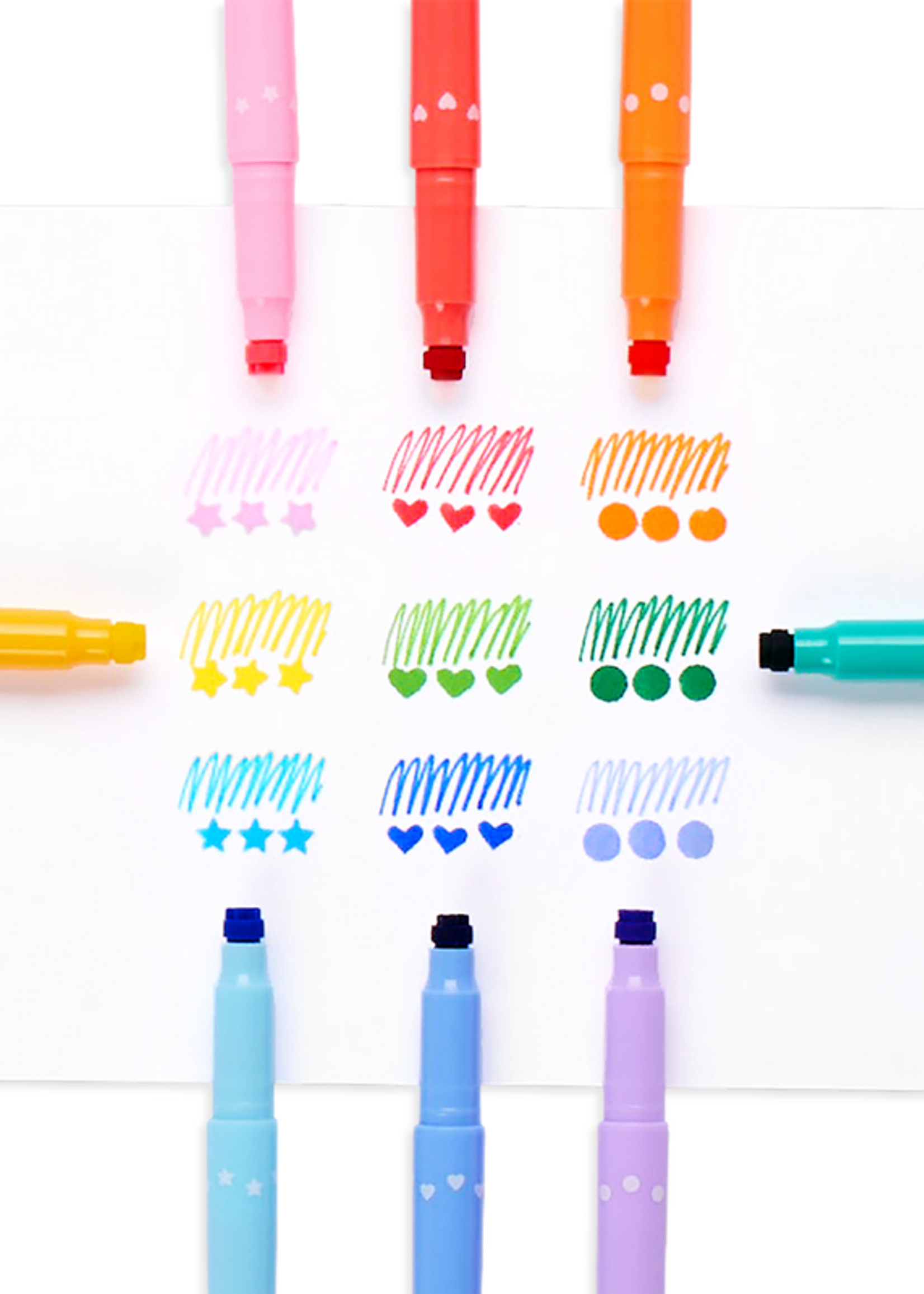 OOLY Dual Tone Double Ended Brush Marker Set of 12/24