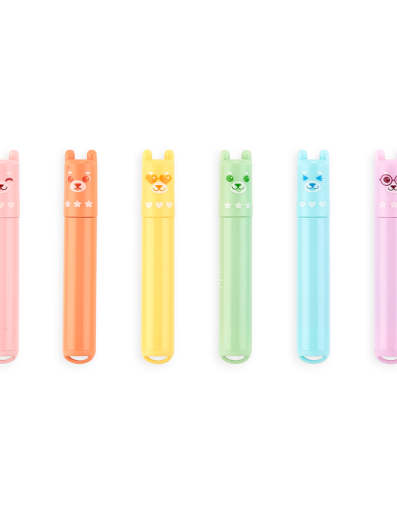 Beary Sweet Mini Scented Highlighters Set of 6, - Tip Toes