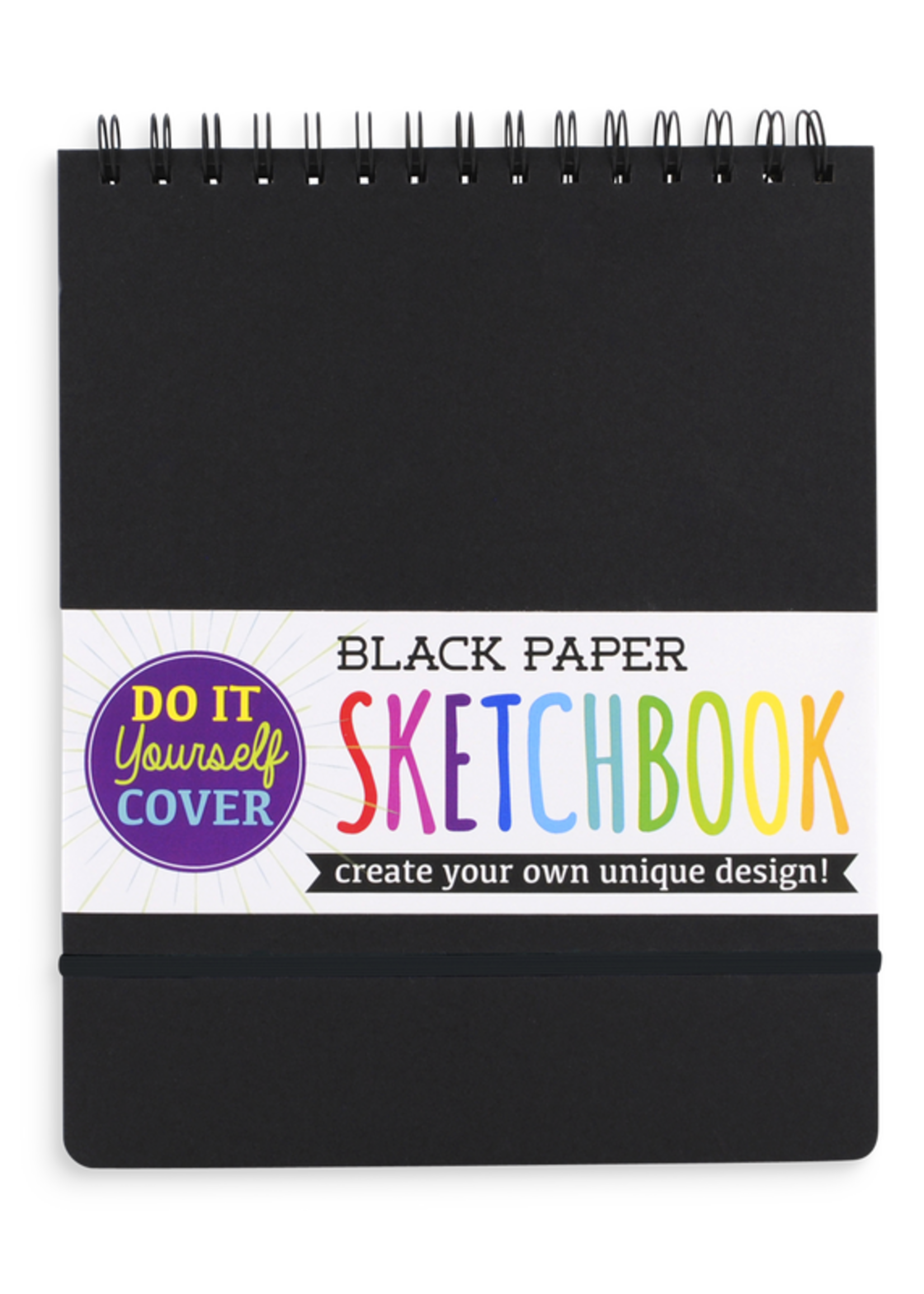 OOLY DIY Cover Sketchbook Black 8x10