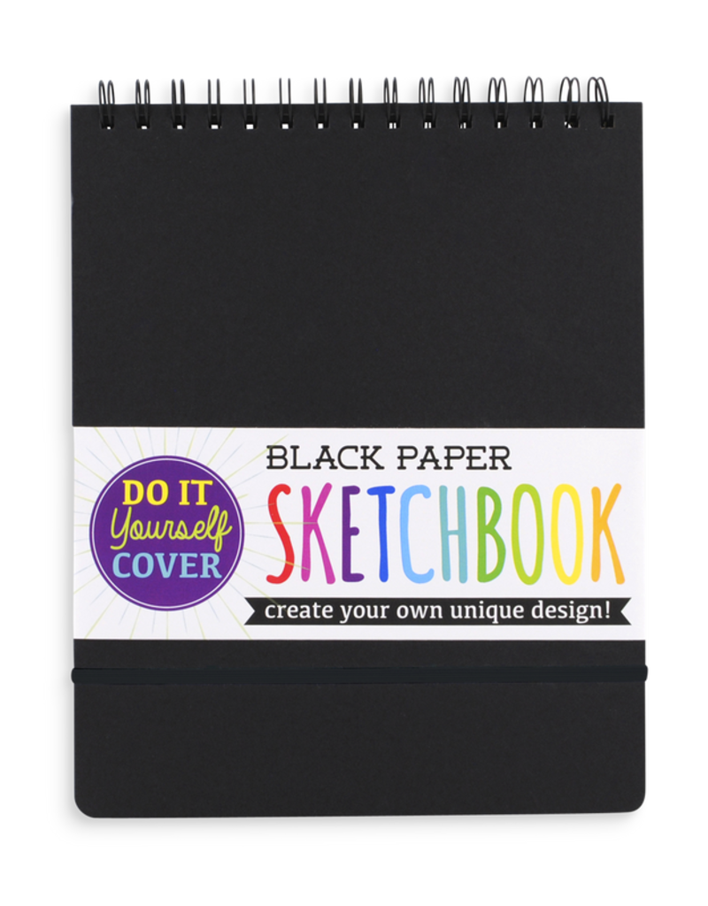 OOLY DIY Cover Sketchbook Black 8x10
