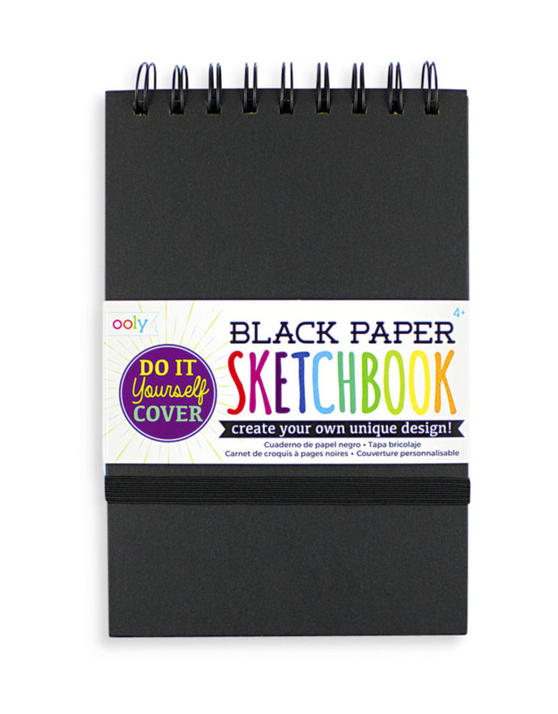 OOLY DIY Cover Sketchbook Black 5x7.5