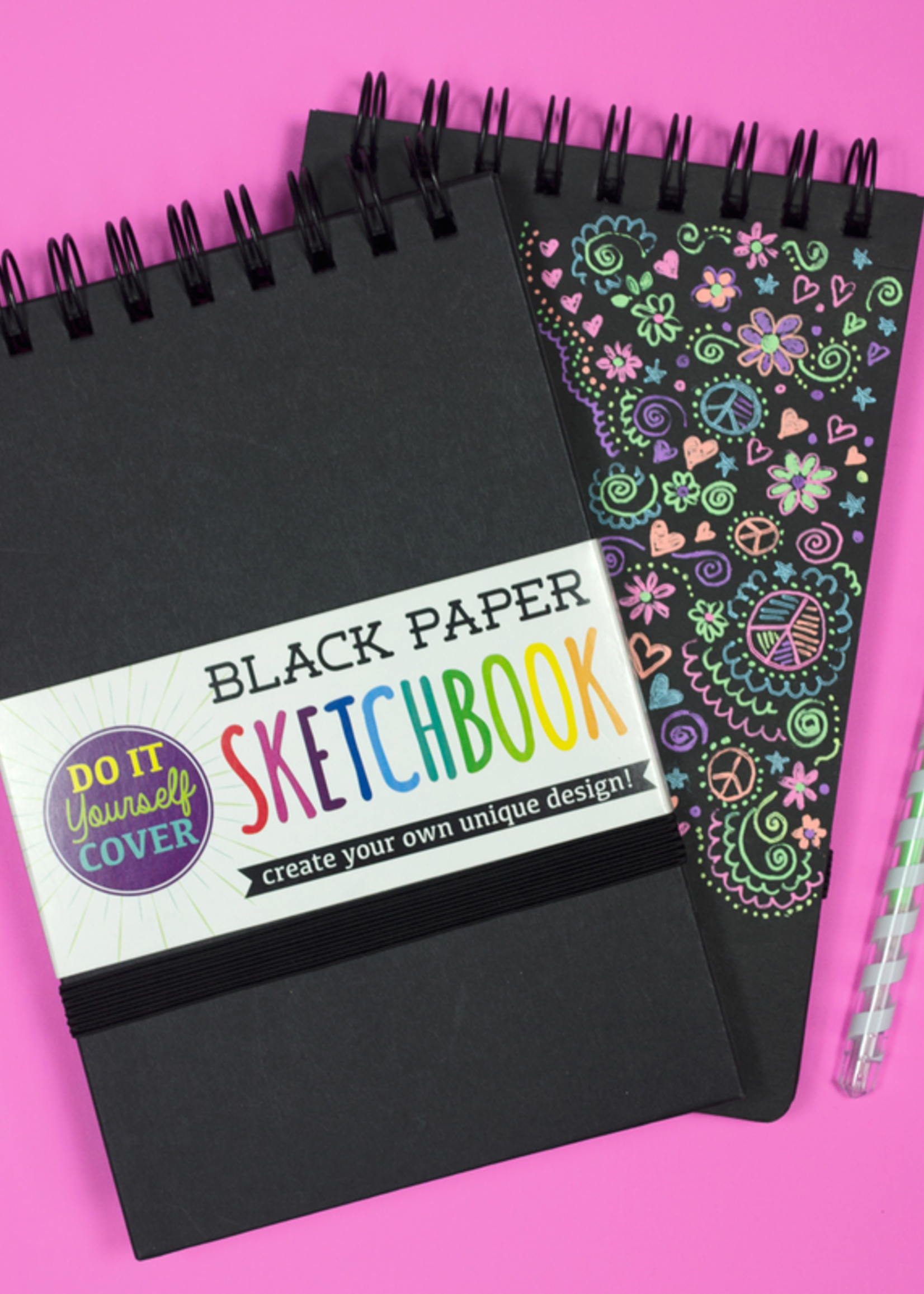 OOLY DIY Cover Sketchbook Black 5x7.5