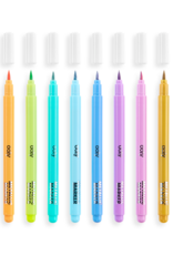 OOLY Color Lustre Metallic Brush Markers Set 10
