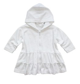 Florence Eiseman Hooded Coverup w/Tiers White