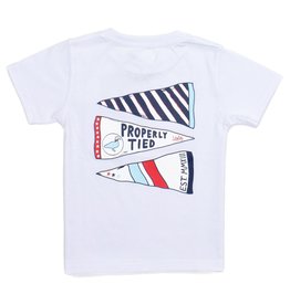 Properly Tied Americana Pennant S/S White