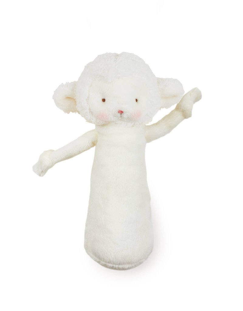 Bunnies By the Bay Friendly Chime Rattle White Lamb