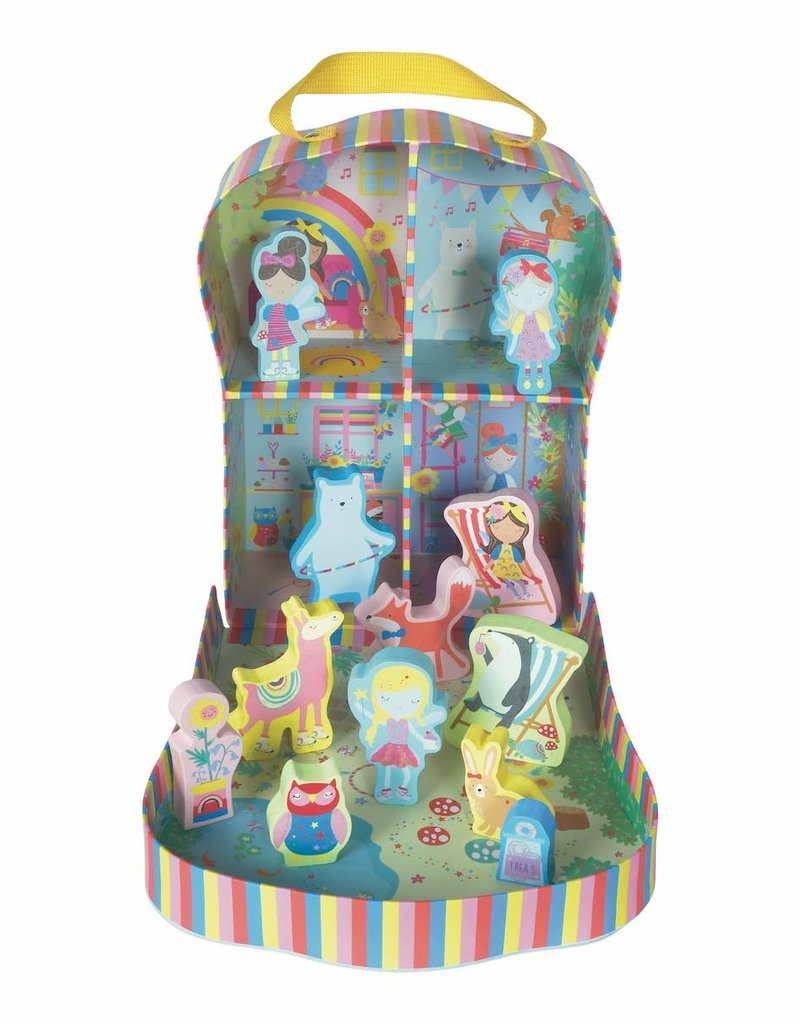 Floss and Rock Play Box w/Wooden Pieces Rainbow Fairy