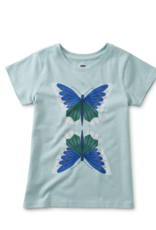 Tea Collection Carnaval Butterfly Graphic Tee Canal Blue