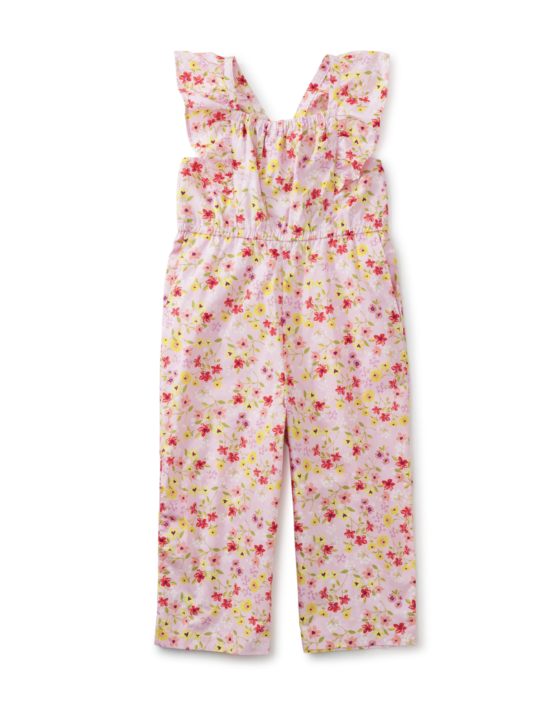 Tea Collection Flutter Strap Jumpsuit Wandering Wildflowers