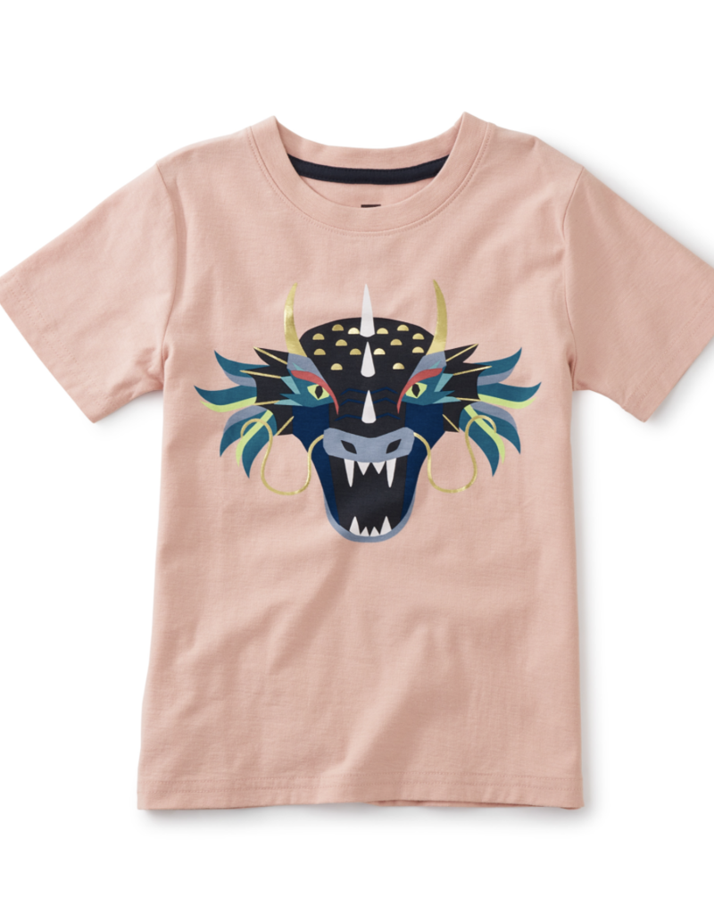 Tea Collection Carnival Dragon Graphic Tee Cameo Pink