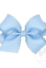 Wee Ones Med Bow w/Moonstitch Mill Blue