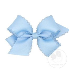 Wee Ones Bow Med w/Moonstitch Mill Blue