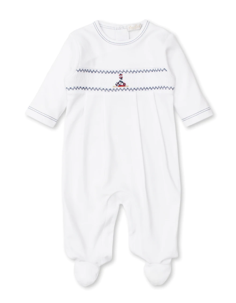 Kissy Kissy Summer Medley Hand Smocked Lighthouse Footie