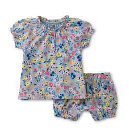 Tea Collection Baby Top Shorts Set Wandering Wildflowers