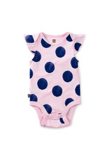 Tea Collection Flutter Sleeve Baby Bodysuit Big Mambo Dot